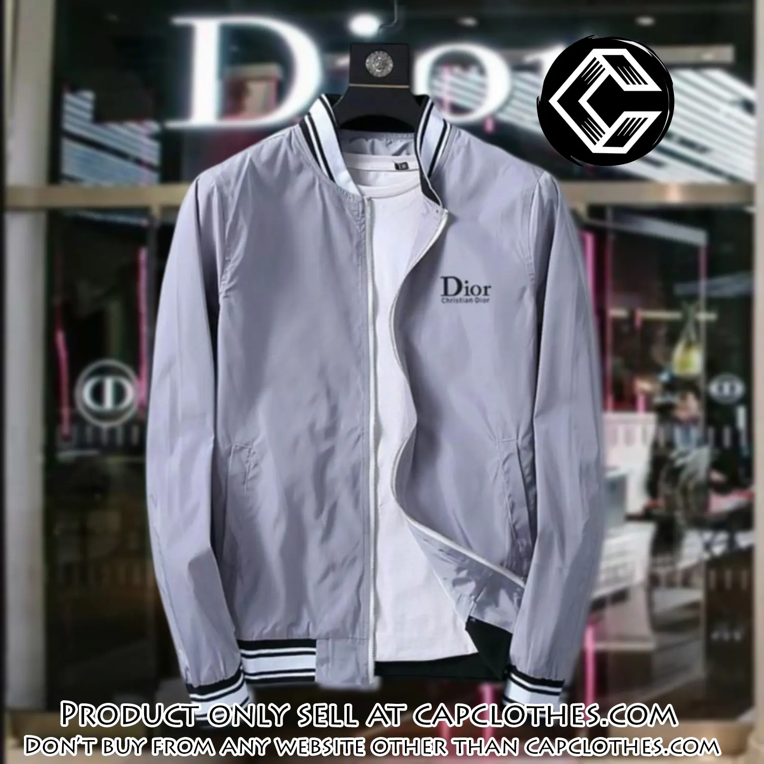 Dior luxury brand varsity zipper jacket vst1063 cc1522050